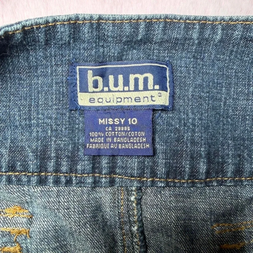 Y2K B.U.M. Equipment Denim Mini Skirt